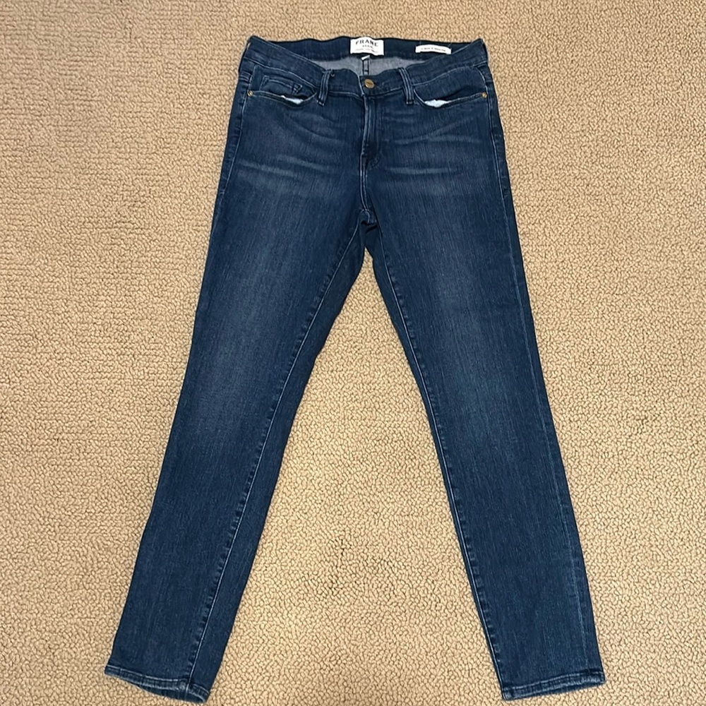 FRAME Le Skinny de Jeanne Crop Denim Jeans